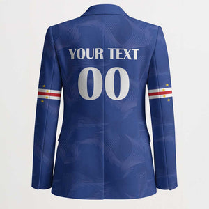 Custom Cape Verde Football Blazer Tubaroes Azuis Make History