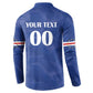 Custom Cape Verde Football Button Sweatshirt Tubaroes Azuis Make History