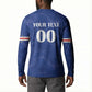 Custom Cape Verde Football Button Sweatshirt Tubaroes Azuis Make History
