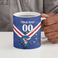 Custom Cape Verde Football Ceramic Mug Tubaroes Azuis Make History