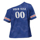 Custom Cape Verde Football Cross Shoulder Shirt Tubaroes Azuis Make History