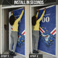 Custom Cape Verde Football Door Cover Tubaroes Azuis Make History