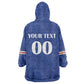 Custom Cape Verde Football Wearable Blanket Hoodie Tubaroes Azuis Make History - African Pride