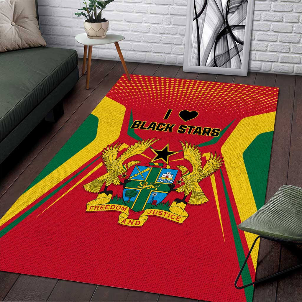 Support the Black Stars - Ghana Football Area Rug