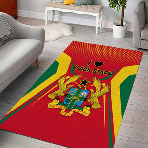 Support the Black Stars - Ghana Football Area Rug