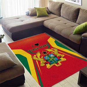 Support the Black Stars - Ghana Football Area Rug