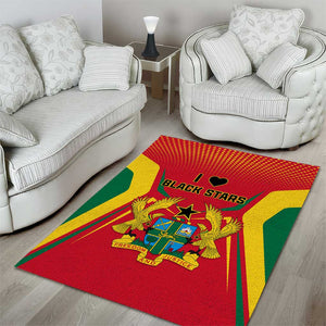 Support the Black Stars - Ghana Football Area Rug