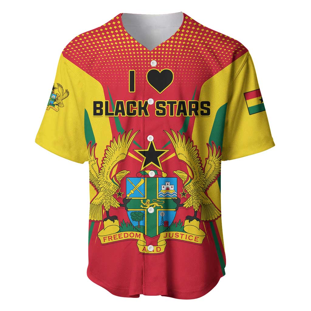 Support the Black Stars - Ghana Football Baseball Jersey