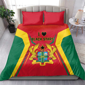 Support the Black Stars - Ghana Football Bedding Set