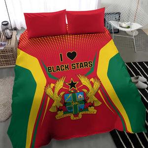 Support the Black Stars - Ghana Football Bedding Set