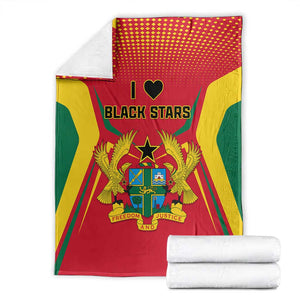 Support the Black Stars - Ghana Football Blanket