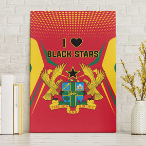 Support the Black Stars - Ghana Football Canvas Wall Art