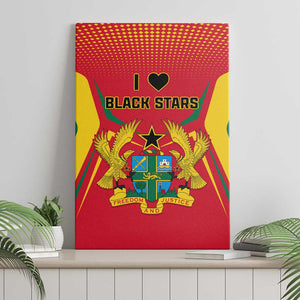 Support the Black Stars - Ghana Football Canvas Wall Art