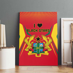 Support the Black Stars - Ghana Football Canvas Wall Art