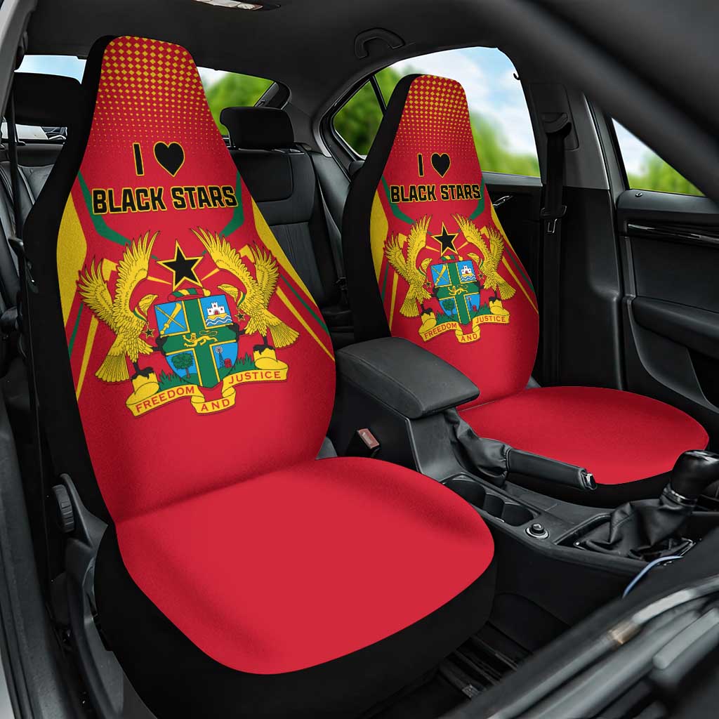 Support the Black Stars - Ghana Football Car Seat Cover