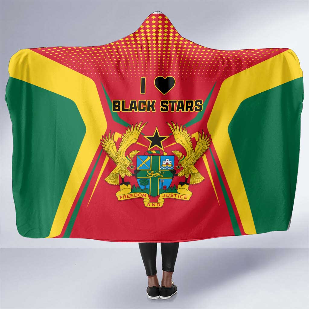 Support the Black Stars - Ghana Football Hooded Blanket