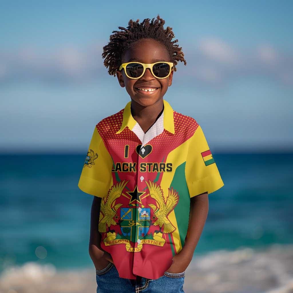 Support the Black Stars - Ghana Football Kid Hawaiian Shirt