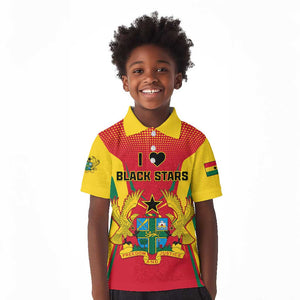 Support the Black Stars - Ghana Football Kid Polo Shirt