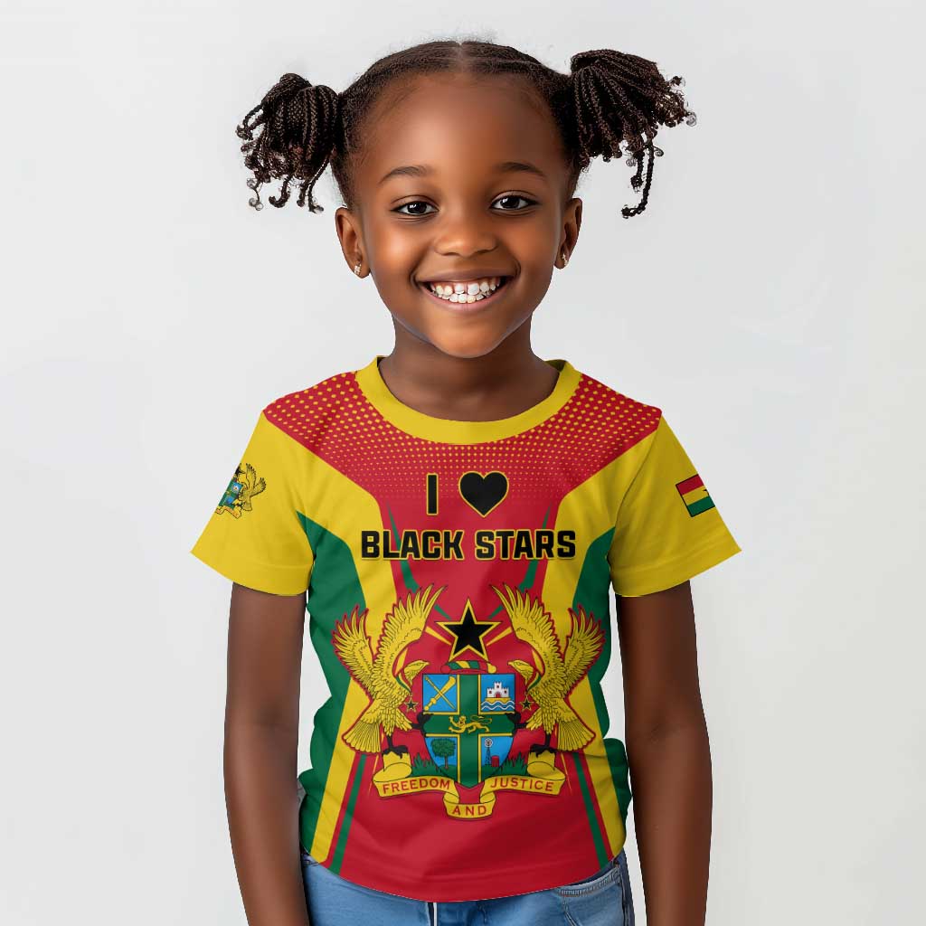 Support the Black Stars - Ghana Football Kid T shirt