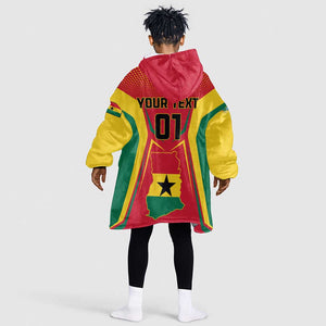 Support the Black Stars - Ghana Football KId Wearable Blanket Hoodie