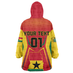 Support the Black Stars - Ghana Football KId Wearable Blanket Hoodie