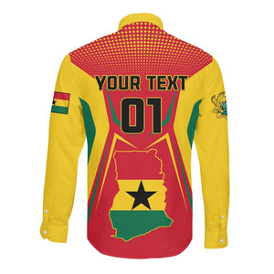 Support the Black Stars - Ghana Football Long Sleeve Button Shirt