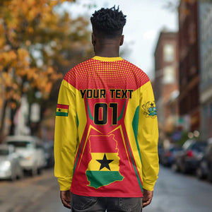 Support the Black Stars - Ghana Football Long Sleeve Shirt LT01