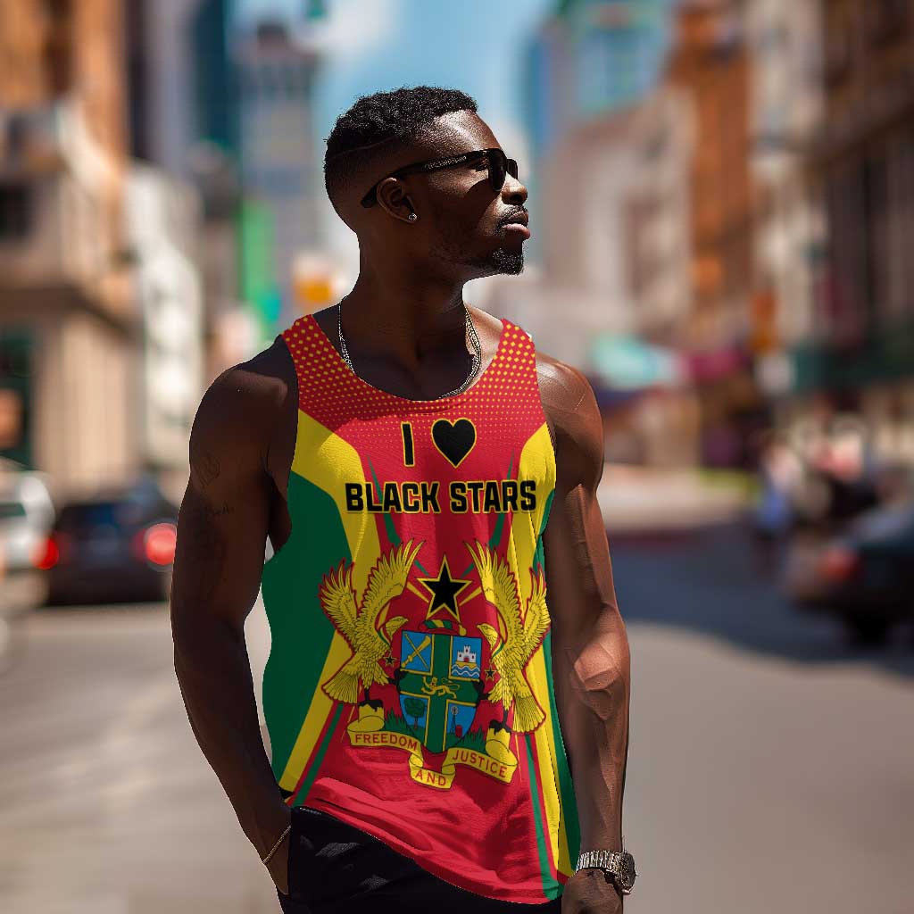 Support the Black Stars - Ghana Football Men Tank Top