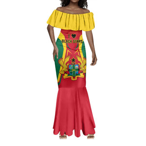 Support the Black Stars - Ghana Football Mermaid Dress