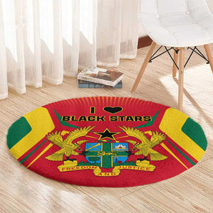 Support the Black Stars - Ghana Football Round Carpet