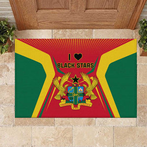 Support the Black Stars - Ghana Football Rubber Doormat