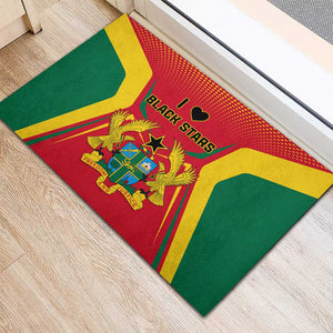 Support the Black Stars - Ghana Football Rubber Doormat