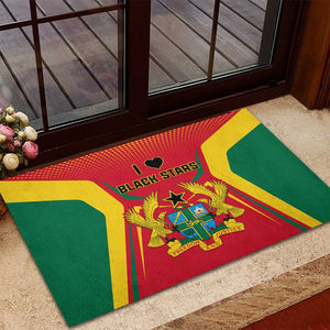 Support the Black Stars - Ghana Football Rubber Doormat