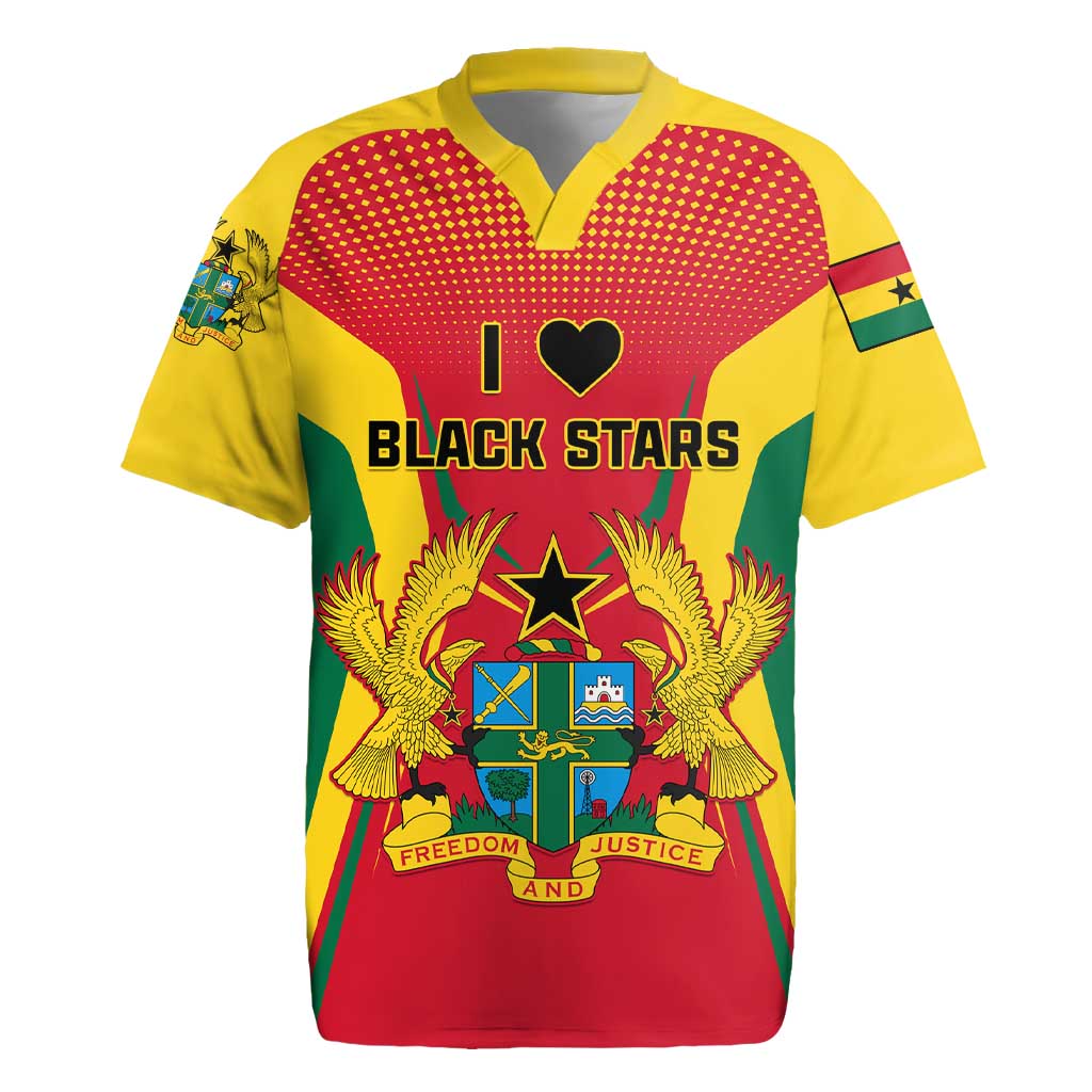 Support the Black Stars - Ghana Football Rugby Jersey