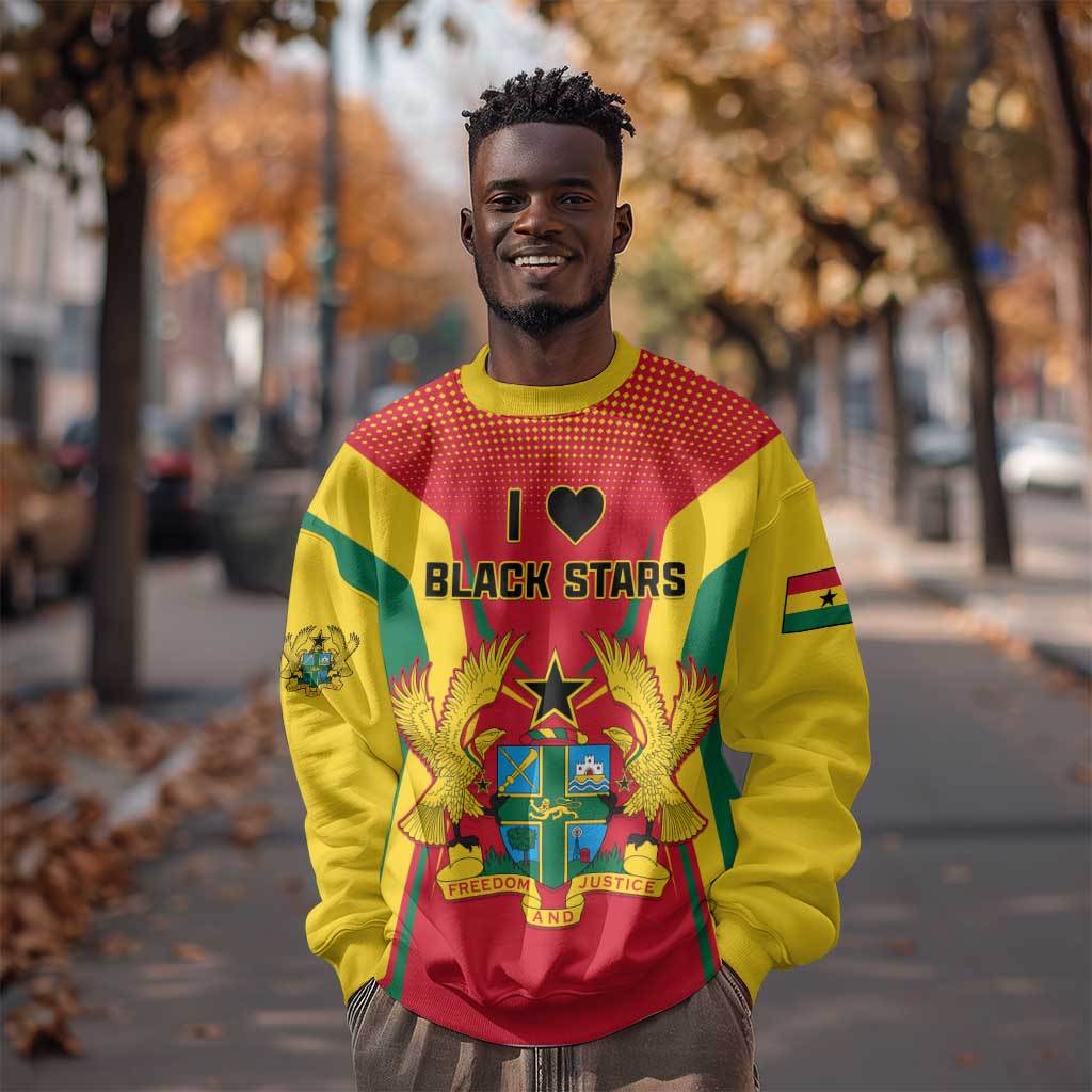 Support the Black Stars - Ghana Football Sweatshirt