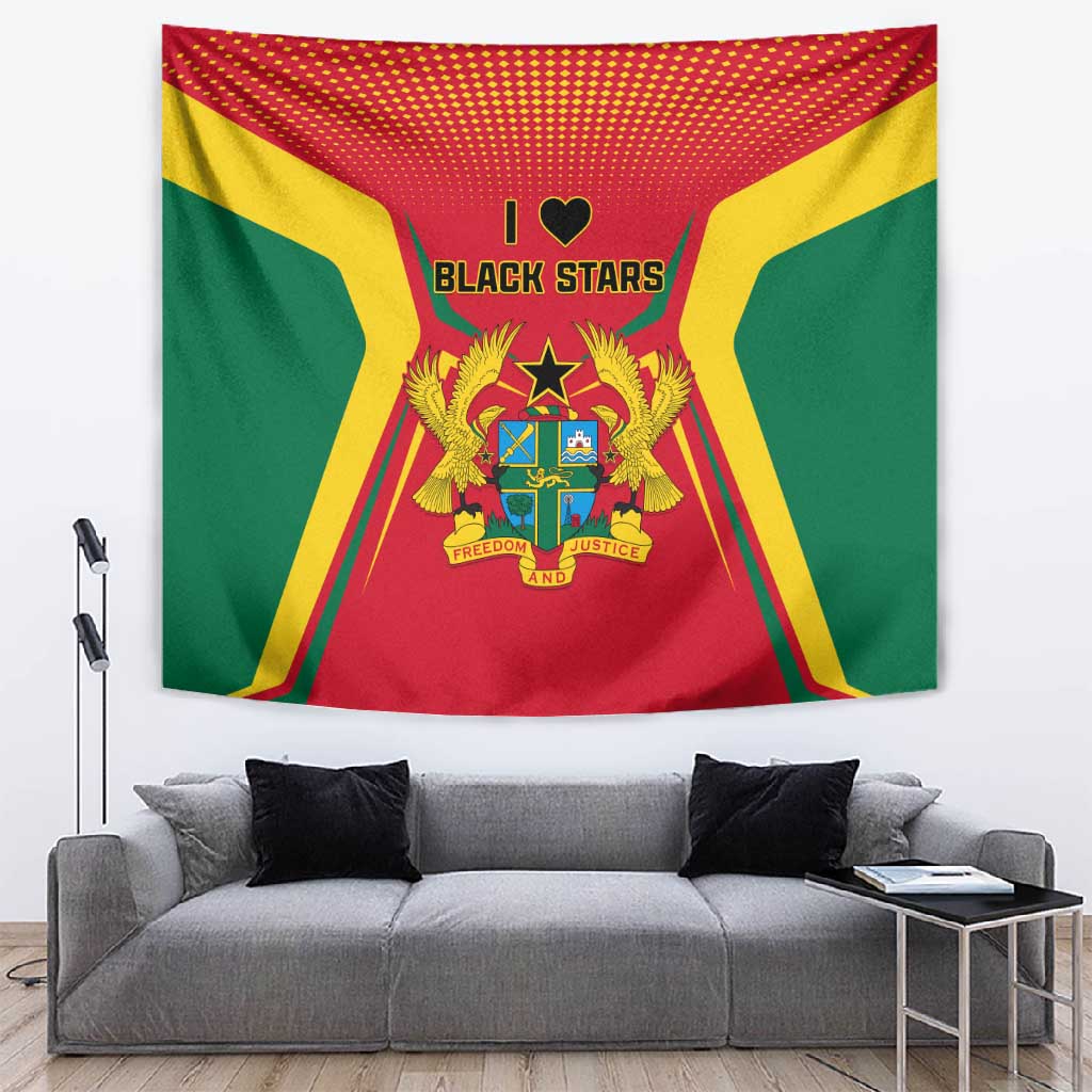 Support the Black Stars - Ghana Football Tapestry