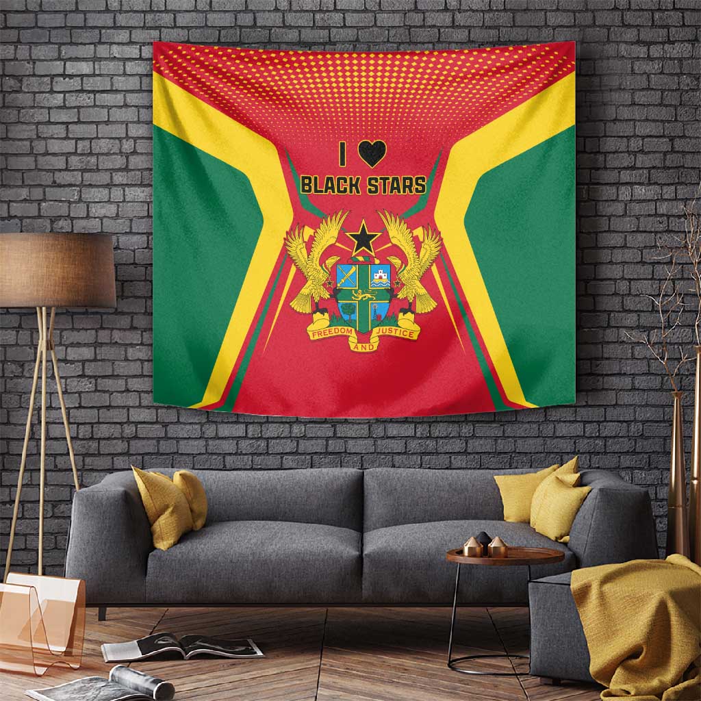 Support the Black Stars - Ghana Football Tapestry