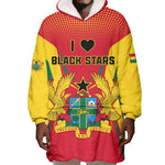 Support the Black Stars - Ghana Football Wearable Blanket Hoodie