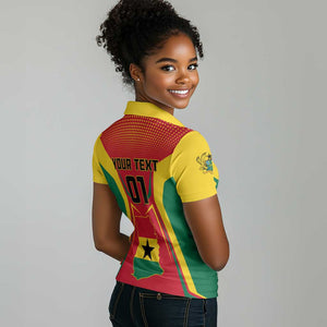 Support the Black Stars - Ghana Football Women Polo Shirt