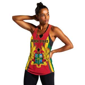 Support the Black Stars - Ghana Football Women Racerback Tank