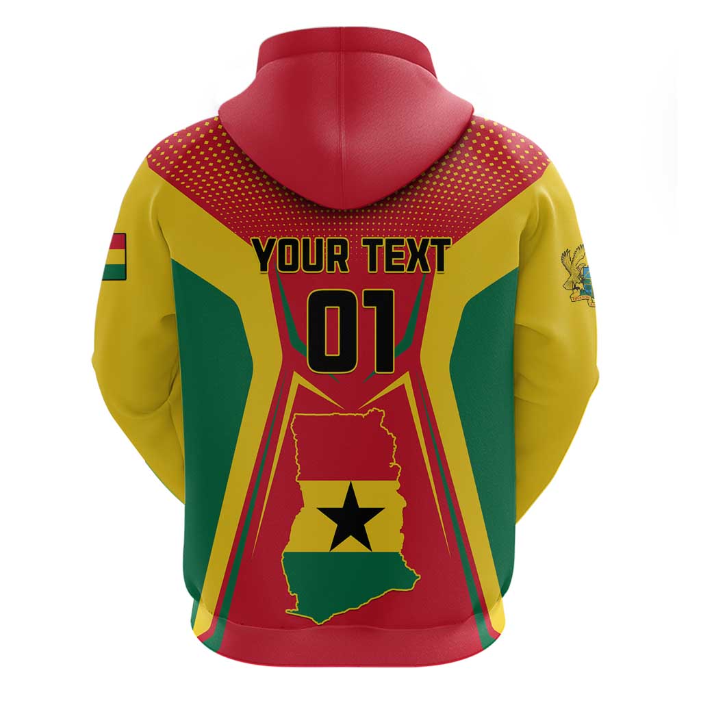 Support the Black Stars - Ghana Football Zip Hoodie