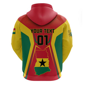 Support the Black Stars - Ghana Football Zip Hoodie