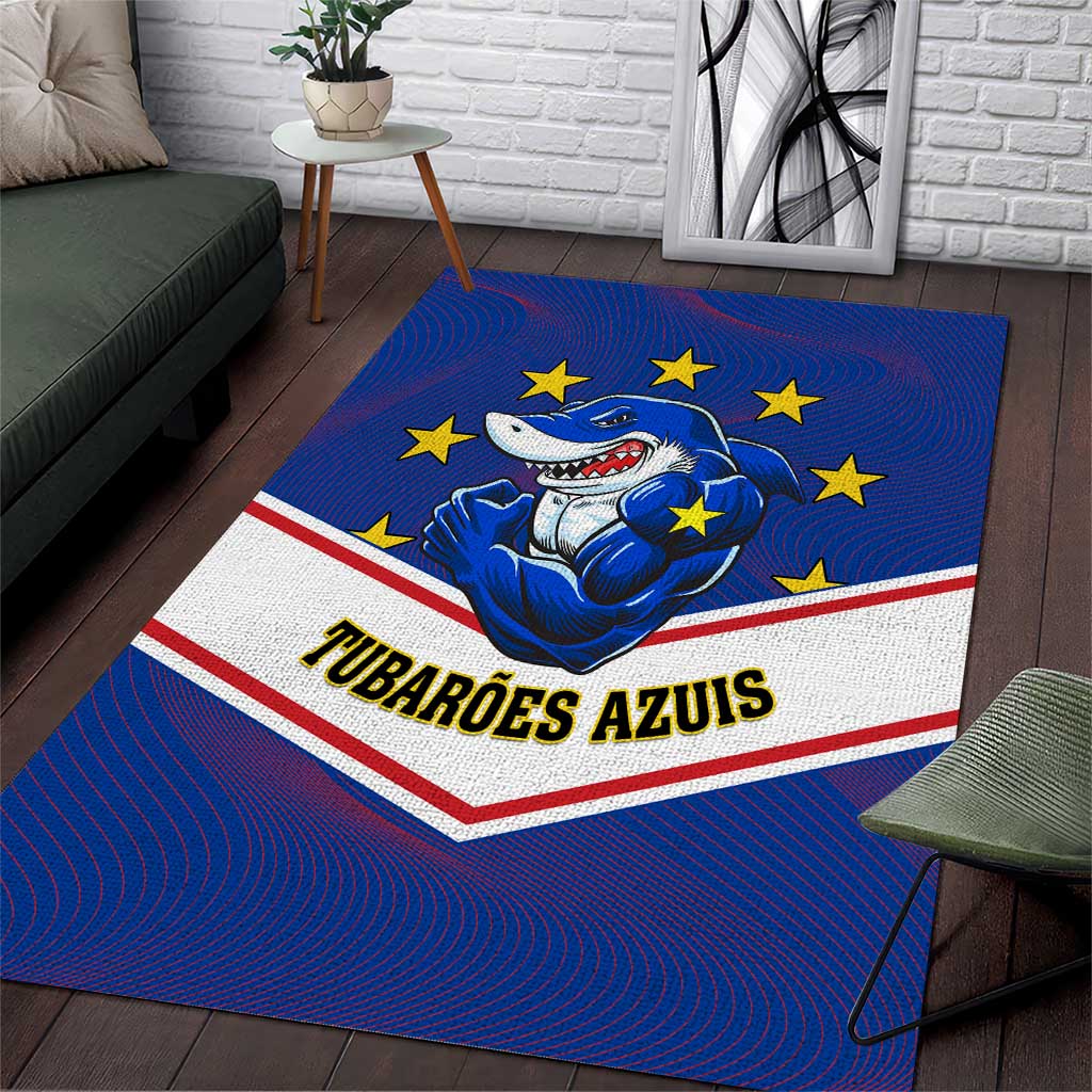 Support the Tubaroes Azuis - Cape Verde Football Area Rug