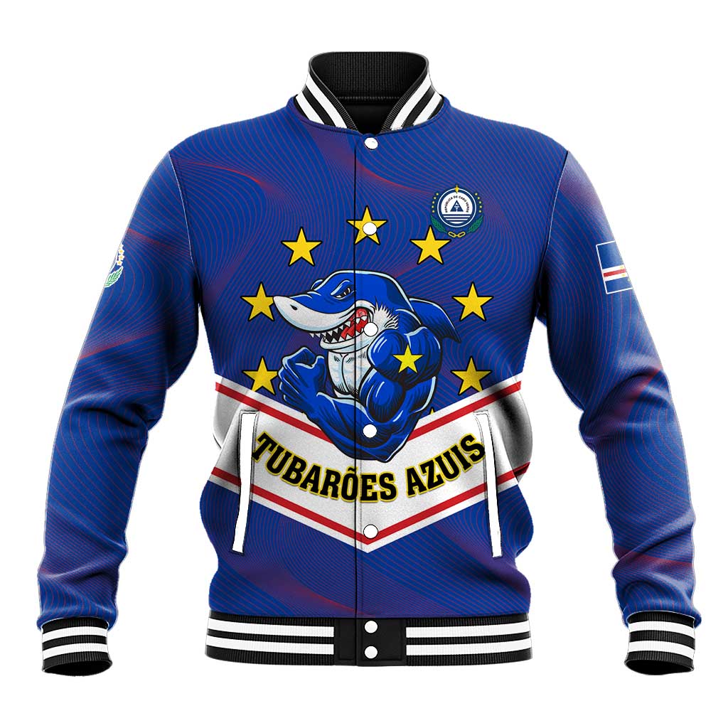 Support the Tubaroes Azuis - Cape Verde Football Baseball Jacket LT01