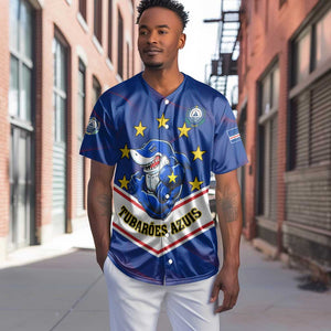 Support the Tubaroes Azuis - Cape Verde Football Baseball Jersey