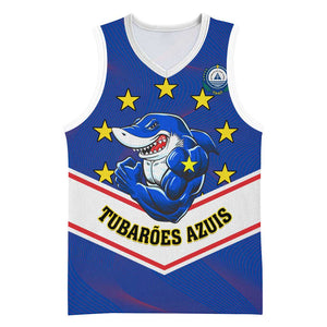 Support the Tubaroes Azuis - Cape Verde Football Basketball Jersey LT01
