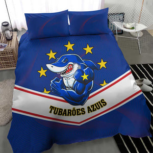 Support the Tubaroes Azuis - Cape Verde Football Bedding Set