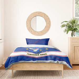 Support the Tubaroes Azuis - Cape Verde Football Bedding Set