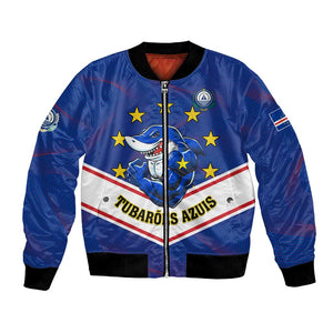 Support the Tubaroes Azuis - Cape Verde Football Bomber Jacket