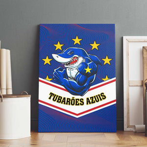 Support the Tubaroes Azuis - Cape Verde Football Canvas Wall Art